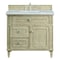 James Martin Vanities 36'' Single Vanity, Whitewashed Oak w/ 3 CM Victorian Silver Quartz Top 424-V36-WWO-3VSL - alternate 1